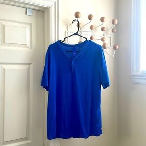 Kit and Ace - Casual Henley - Blue - L
